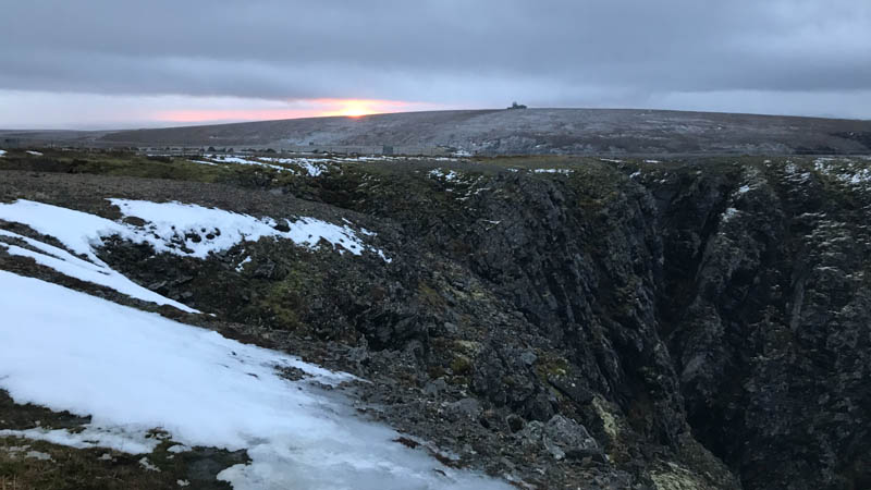 Sonnenuntergang am Nordkap