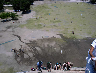 Schlangenpyramide von oben