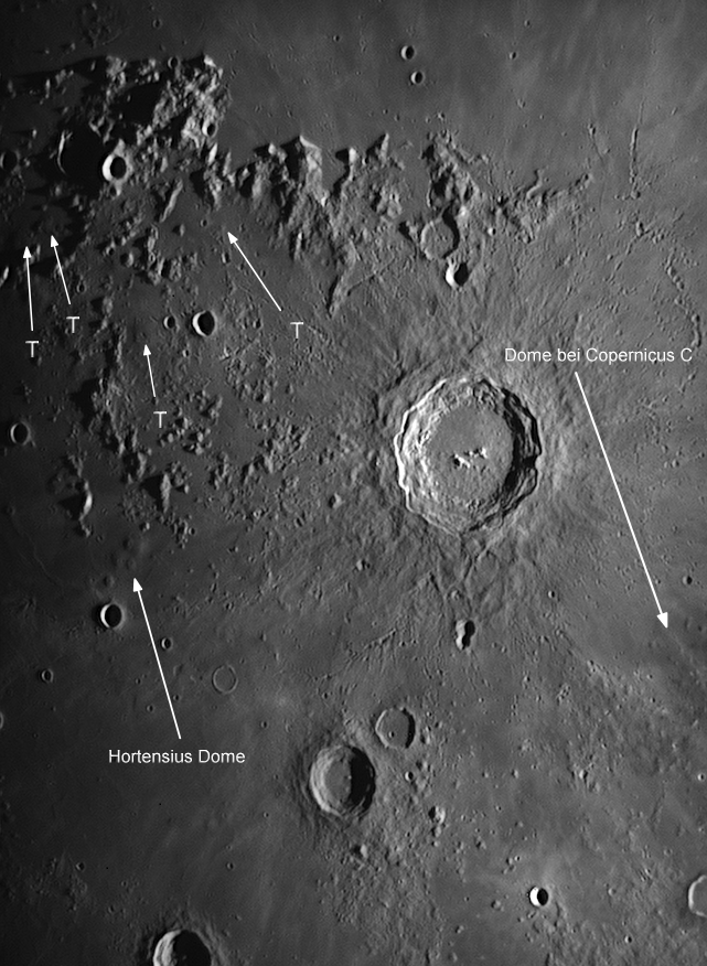 Dome bei Copernicus und Hortensius-Dome