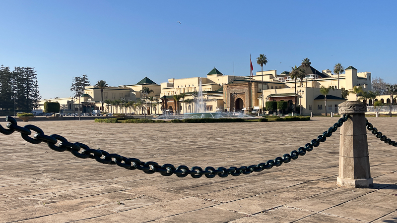 Paradeplatz mit Königspalast Rabat